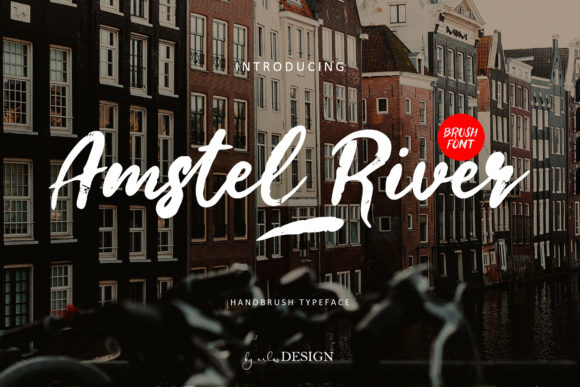 Amstel River: A Brushed Script Font for Crafters