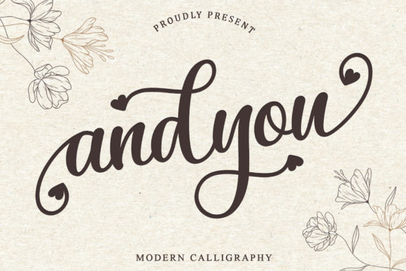 Andyou: A Delicate Script Font for Elegant Branding