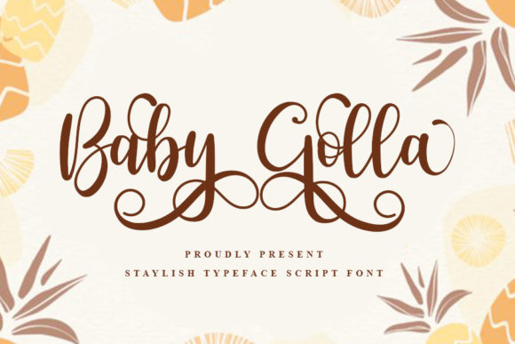 Baby Golla: A Dazzling Script Typeface for Editors