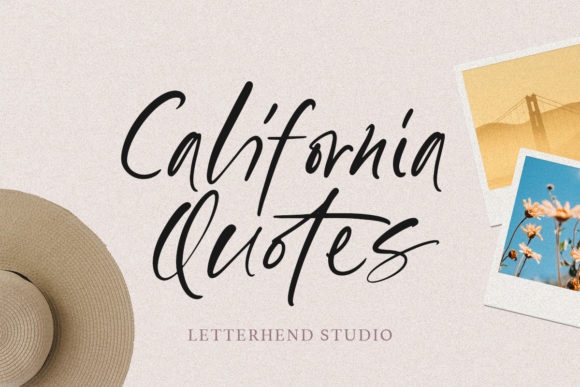 California Quotes Font for Social Campaigns