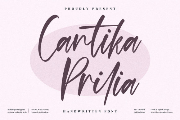 Cantika Prilia: A Whimsical Script Font for Makers