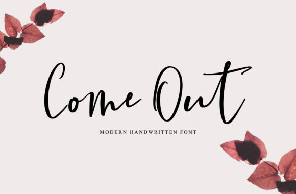 Come Out: A Playful Script Font for Branding