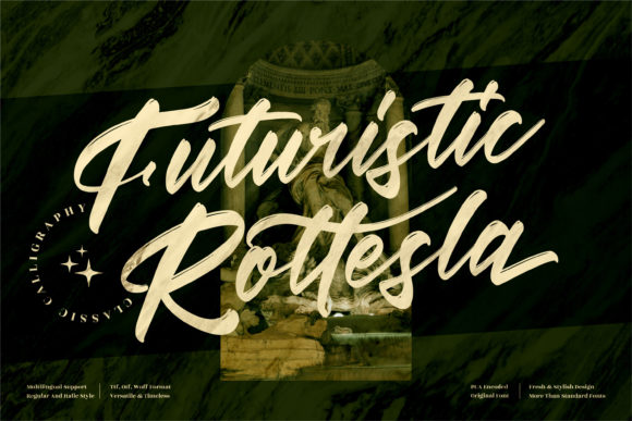 Futuristic Rottesla Font for Marketers