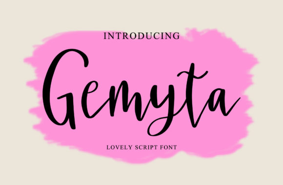 Gemyta: A Delicate Script Font for Makers