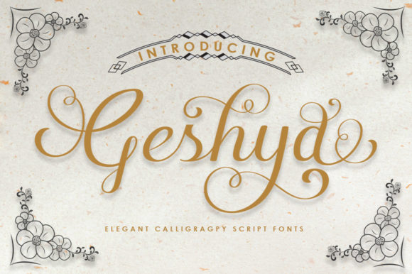 Geshya: A Script Font for Digital Elegance