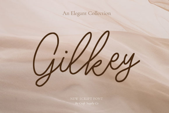 Gilkey: A Whimsical Script Font for Editorial Design