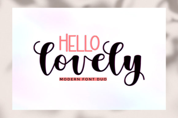 Hello Lovely Duo: A Versatile Script Typeface