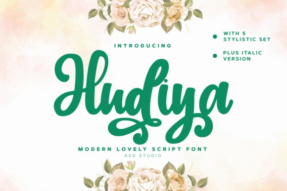 Hudiya: The Elegant Script Font for Crafters