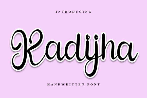 Kadijha: A Script Font for Elegant Branding