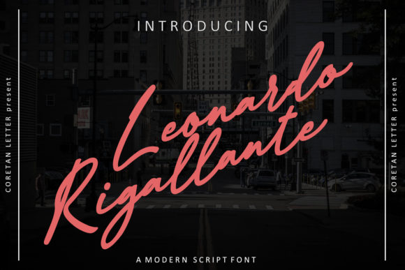 Leonardo Rigallante: A Whimsical Script Font for Web Design