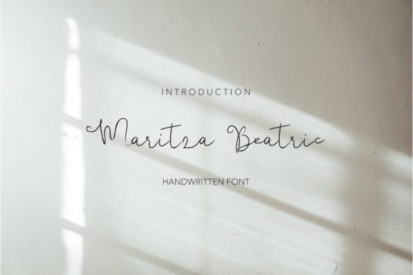 Maritza Beatric: An Elegant Script Font for Crafters