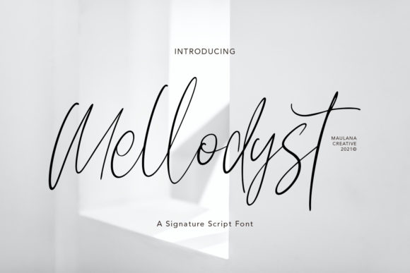 Mellodyst: A Delicate Script Font for Web Design