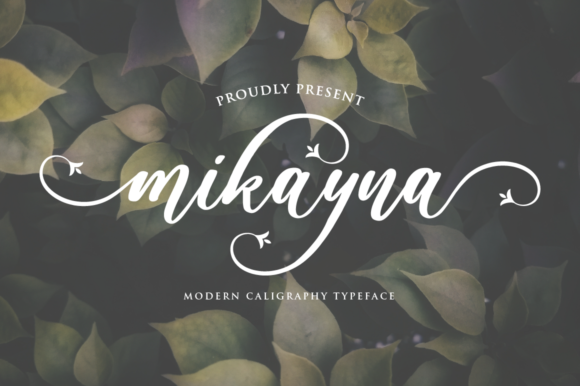 Mikayna: A Romantic Script Font for Makers