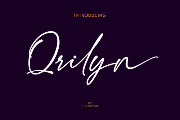 Qrilyn: A Refined Script Font for Editorial Design