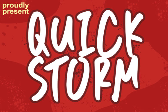 Quick Storm: A Playful Script Font for Editorial Design