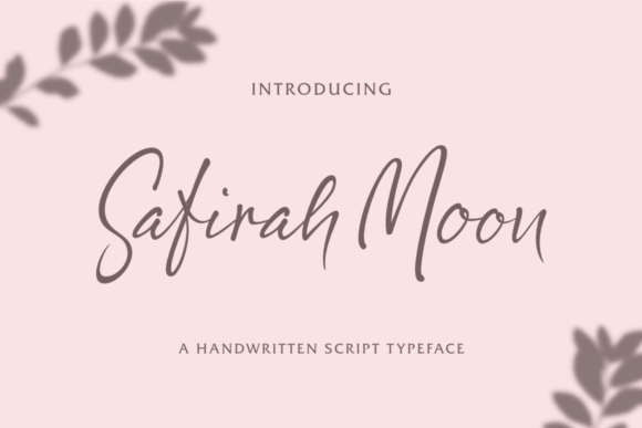 Safirah Moon: A Delicate Script Font for Editorial Design