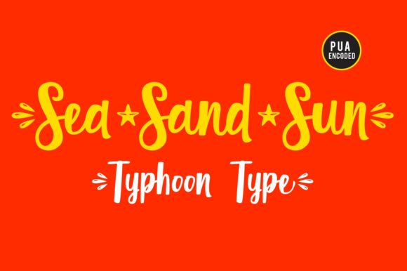 Sea Sand Sun: A Whimsical Script Font for Brands