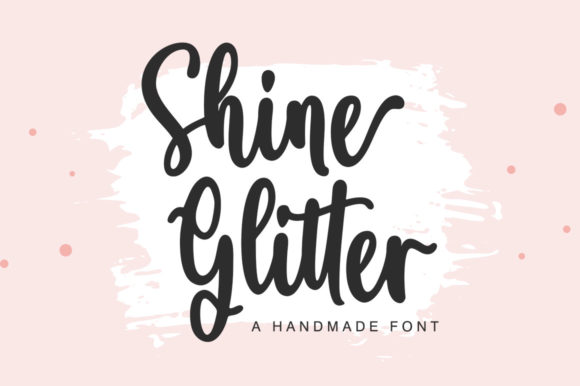 Shine Glitter Font: A Whimsical Script for Branding