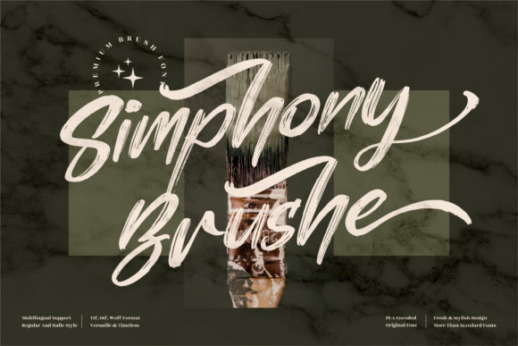Simphony Brushe: A Chic Script Font for Elegant Branding