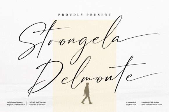 Strongela Delmonte: A Script Font for Modern Web Design