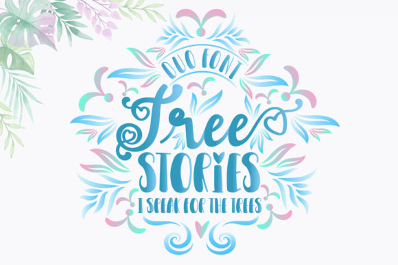 Tree Stories: A Romantic Script Font for Crafters