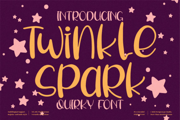 Twinkle Spark: A Whimsical Script Font for Makers