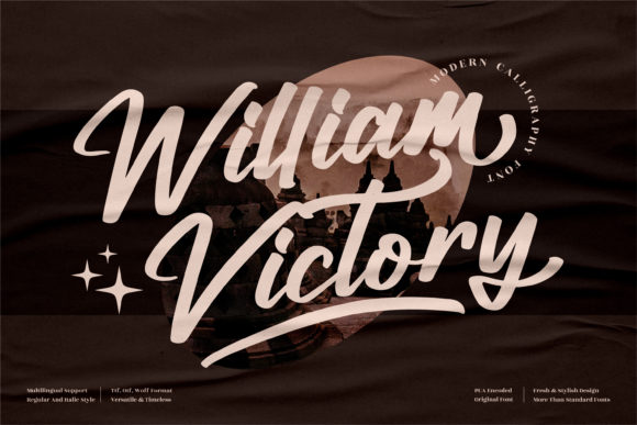 William Victory Font for Handmade Makers